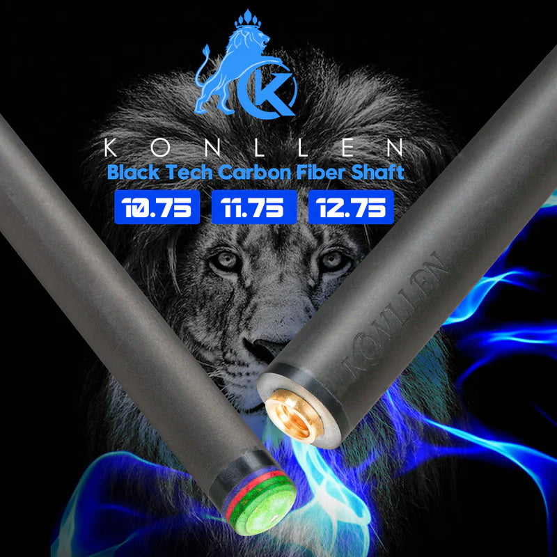 Konllen Carbon Fiber Shaft for Uniloc Joint with 11.75mm 12.75mm Green Tip ￼