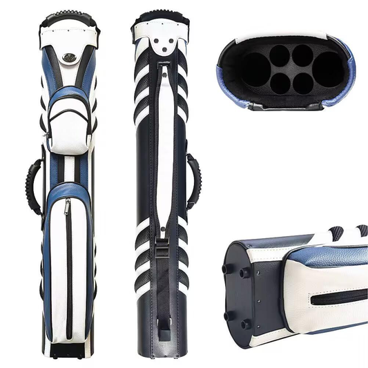 2Butts 4Shafts Billiard cue barrel, high-quality American billiard cue 6-hole barrel, carryable and carryable cue barrel box, storage barrel bag