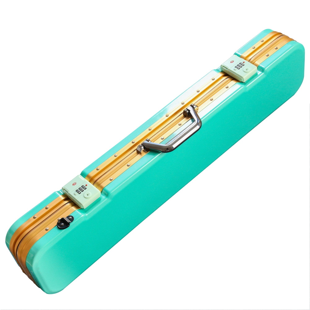 Hard 3x3 Billiard Cue Case,ABS+PC Shell with Aluminum Alloy Frame &Lock,Holds 3Butts 3 Shafts with Extensions& Accessories,Heavy Duty Pool Cue Case for Professional Players