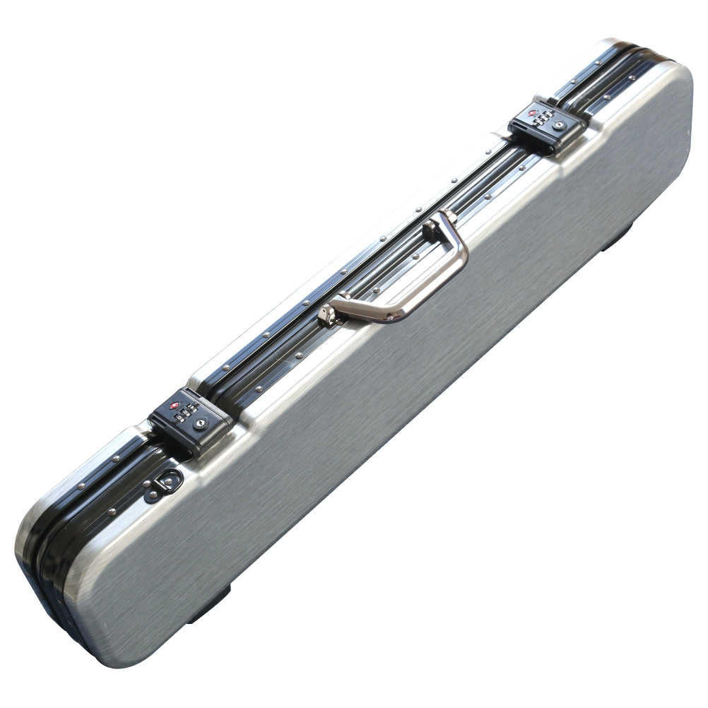 Hard 3x3 Billiard Cue Case,ABS+PC Shell with Aluminum Alloy Frame &Lock,Holds 3Butts 3 Shafts with Extensions& Accessories,Heavy Duty Pool Cue Case for Professional Players