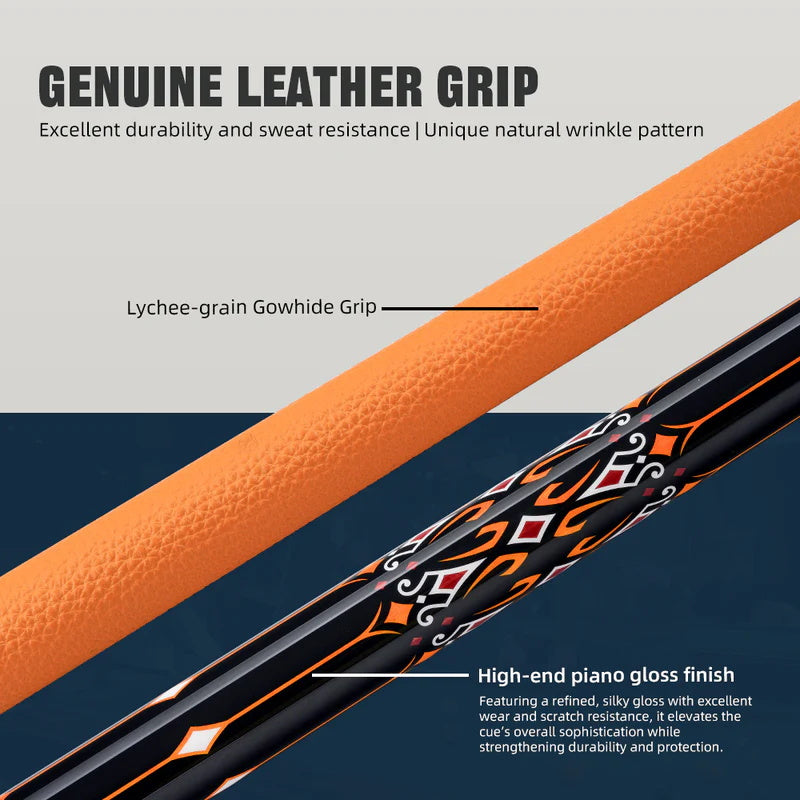 Konllen Kaleidoscope Series – Ember / No Wrap Pool Cue – AK-15F