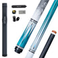 Konllen Spectra Series – Glacier White / Lake Blue Pool Cue – AK-05F