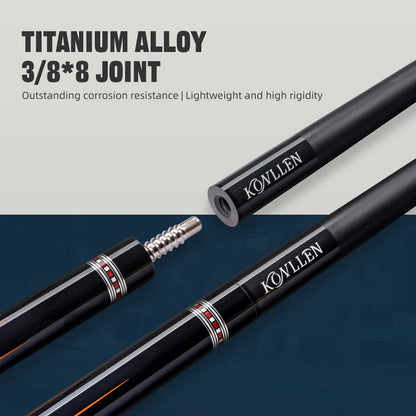 Konllen Kaleidoscope Series – Ember / No Wrap Pool Cue – AK-15F