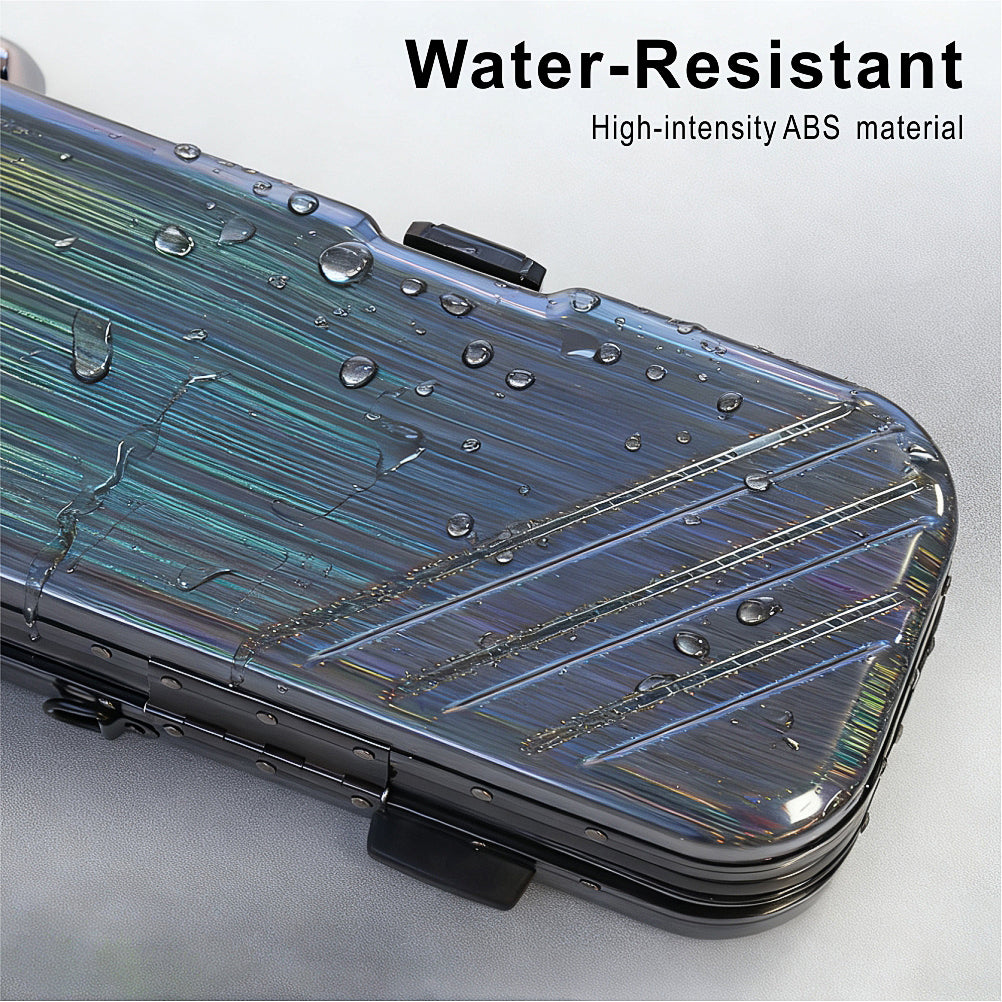 Hard 3x3 Billiard Cue Case,ABS+PC Shell with Aluminum Alloy Frame &Lock,Holds 3Butts 3 Shafts with Extensions& Accessories,Heavy Duty Pool Cue Case for Professional Players