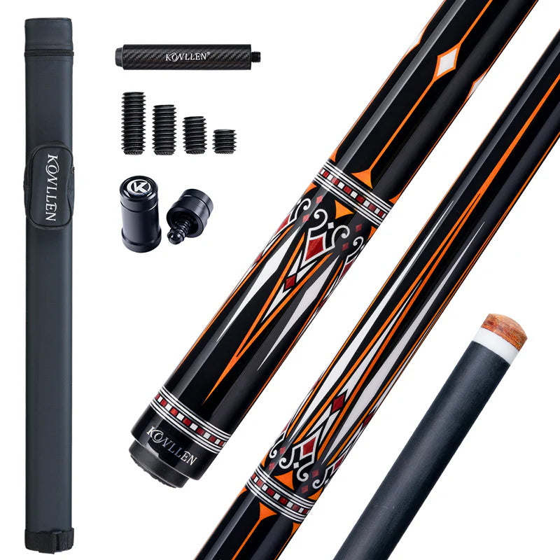 Konllen Kaleidoscope Series – Ember / No Wrap Pool Cue – AK-15F