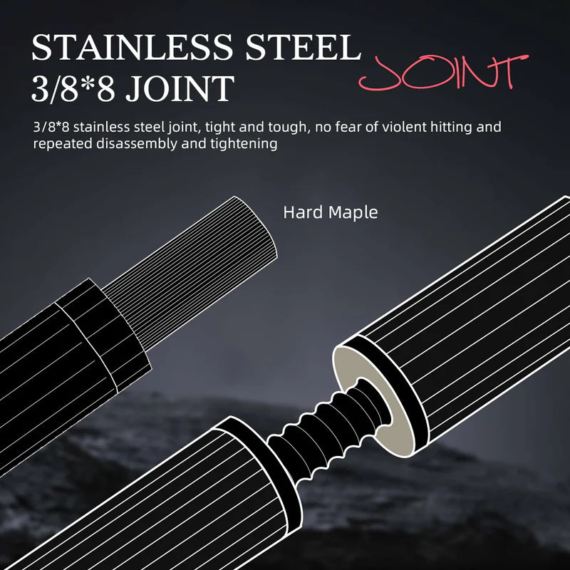 KONLLEN Pink Carbon Fiber Pool Cue Stick for Women KL-Pink-Pro 58" Girlish Lucky Low Deflection Pool Sticks with 12.5mm Tip