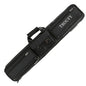 - TROUFY 8-Hole Pool Cue Case - Holds 4 Shafts & 4 Butts, PU Leather Waterproof Billiard Cue Bag (Yellow/Black/Blue)
