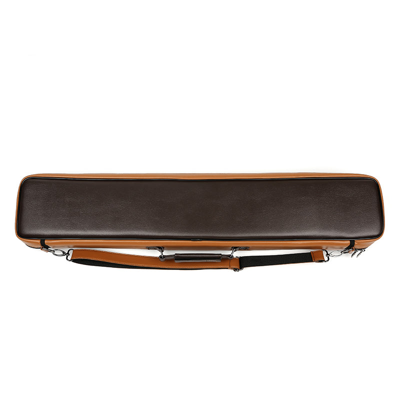 TROUFY 12-Hole Pool Cue Case - Holds 8 Butts & 4 Shafts, PU Leather, Waterproof & Dustproof