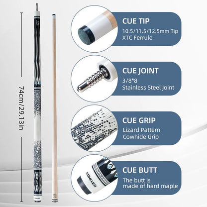Konllen Snow Leopard Series 1 Pool Cue – AK-D1