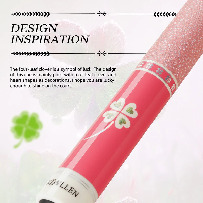 KONLLEN Pool Cue Stick Low Deflection Billiards Cue Stick Young Fashionable 58" Professional Pool Table Sticks Gifts for Adults -12.5mm Tip, 3/8 * 8Joint, Weight 19OZ