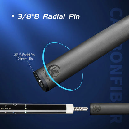 Konllen Carbon Fiber Shaft for Radial Joint with 11.5mm/12.5mm/12.9mm Tip