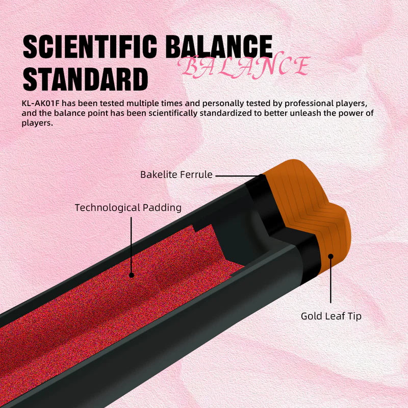 Konllen Blossom Series – Baroque Pool Cue – AK-18F