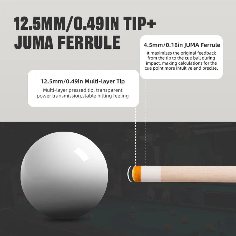 KONLLEN Carbon Fiber Pool Cue - AXA Series - Handmade Inlay Cues Stick Precision and Stability Professional Low Deflection Pool Stick with Wooden Pool Cue Box