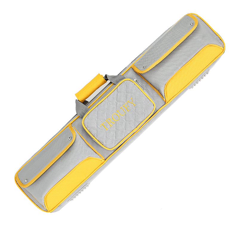 TROUFY 8-Hole Pool Cue Case - 4 Shafts & 4 Butts Capacity, Premium Oxford Cloth, 4 Colors