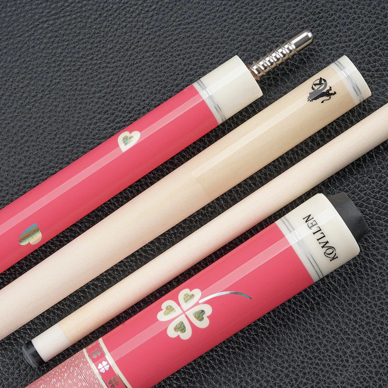 KONLLEN Pool Cue Stick Low Deflection Billiards Cue Stick Young Fashionable 58" Professional Pool Table Sticks Gifts for Adults -12.5mm Tip, 3/8 * 8Joint, Weight 19OZ