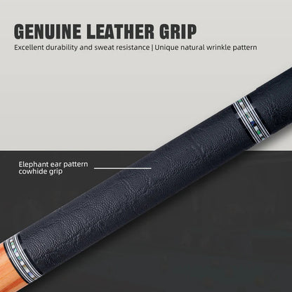 KONLLEN Carbon Fiber Pool Cue - AXA Series - Handmade Inlay Cues Stick Precision and Stability Professional Low Deflection Pool Stick with Wooden Pool Cue Box