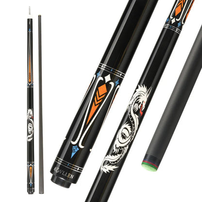 KONLLEN LW Series Carbon Fiber Pool Cue Stick Professional Cues (Full Carbon Technology Low Deflection Billiard Cue Stick,12.5mm,147cm)