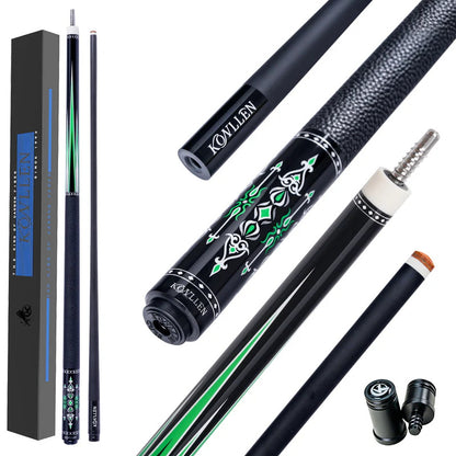 Konllen Spectra Series – Midnight Black / Granny Smith Pool Cue – AK-03F