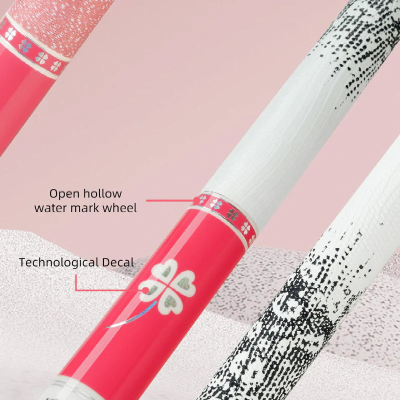 Konllen Blossom Series – Clover / Lizard-grain Cowhide Grip Pool Cue – AK-P2