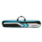 TROUFY 7-Hole Pool Cue Case - Holds 3 Butts & 4 Shafts, Premium PU Leather, Red/Blue/Gray