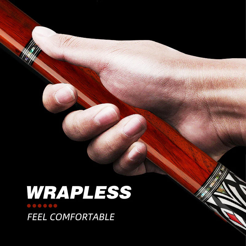 KONLLEN Carbon Fiber All Inlay Pool Cue Stick Leather Wrapless Black Technology Low Deflection Billiard,10.5，11.5，12.5mm,147cmAK-AS-1F