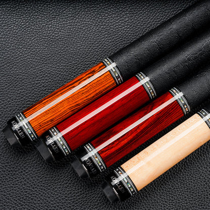 KONLLEN Carbon Fiber Pool Cue - AXA Series - Handmade Inlay Cues Stick Precision and Stability Professional Low Deflection Pool Stick with Wooden Pool Cue Box