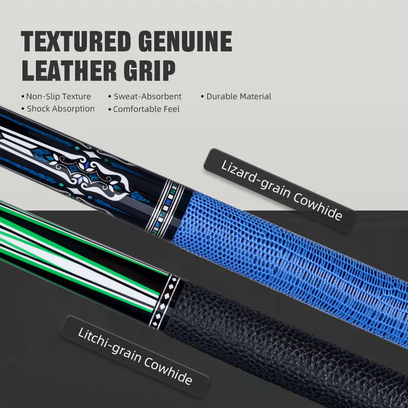 Konllen Spectra Series – Midnight Black / Granny Smith Pool Cue – AK-03F