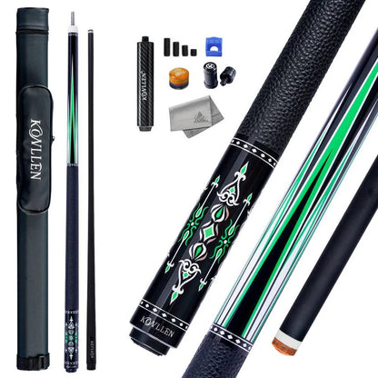 Konllen Spectra Series – Midnight Black / Granny Smith Pool Cue – AK-03F