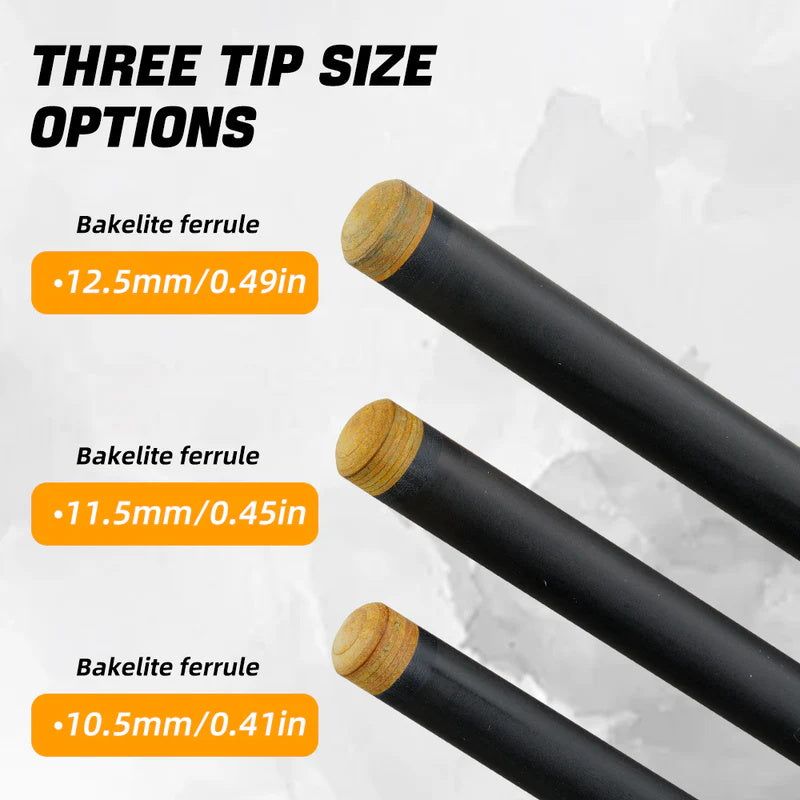 Konllen Carbon Fiber Shaft -Radial / Uniloc/ 3/8*10 Pin - 10.5/11.5/12.5mm ￼