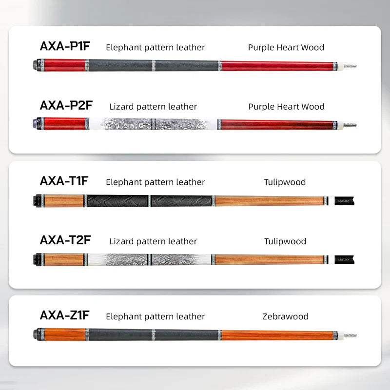 KONLLEN Carbon Fiber Pool Cue - AXA Series - Handmade Inlay Cues Stick Precision and Stability Professional Low Deflection Pool Stick with Wooden Pool Cue Box