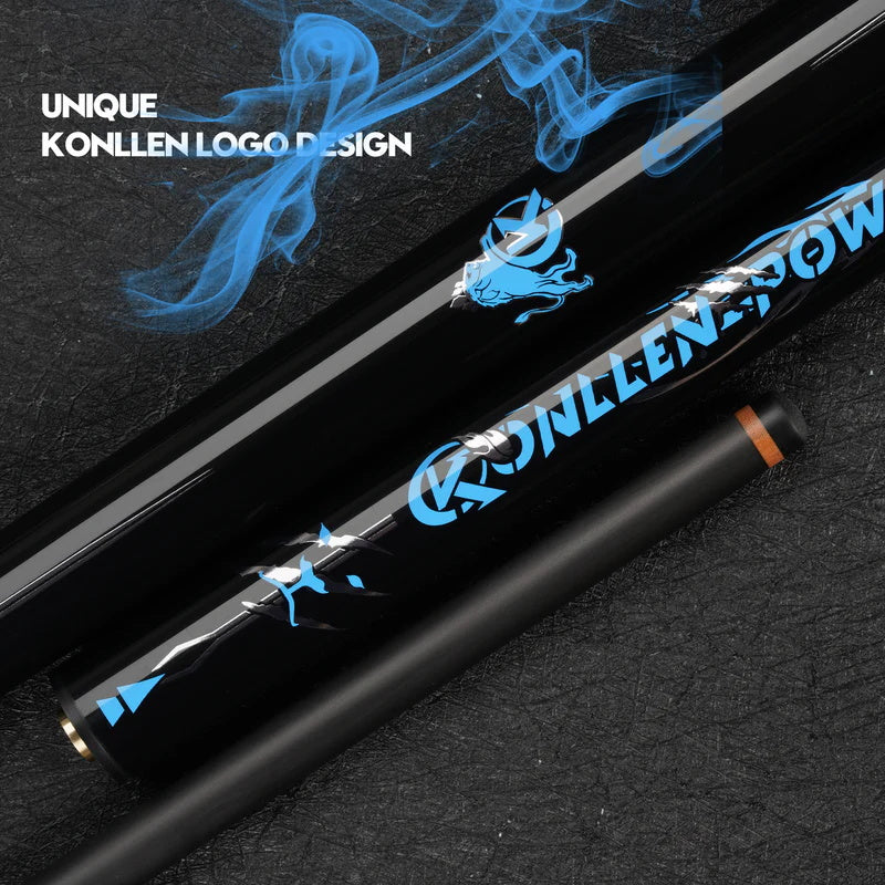 KONLLEN Break&Jump Cue Stick Carbon Fiber Technology Punch Cue Jump Cue Billiard Stick 3-Piece 12.9mm Tip