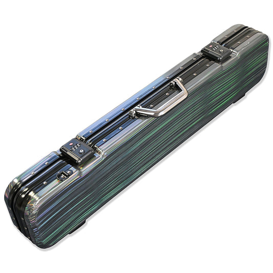 Hard 3x3 Billiard Cue Case,ABS+PC Shell with Aluminum Alloy Frame &Lock,Holds 3Butts 3 Shafts with Extensions& Accessories,Heavy Duty Pool Cue Case for Professional Players