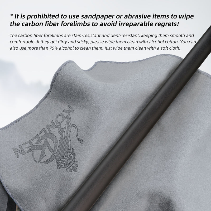 Konllen Carbon Fiber Shaft -Radial / Uniloc/ 3/8*10 Pin - 10.5/11.5/12.5mm ￼