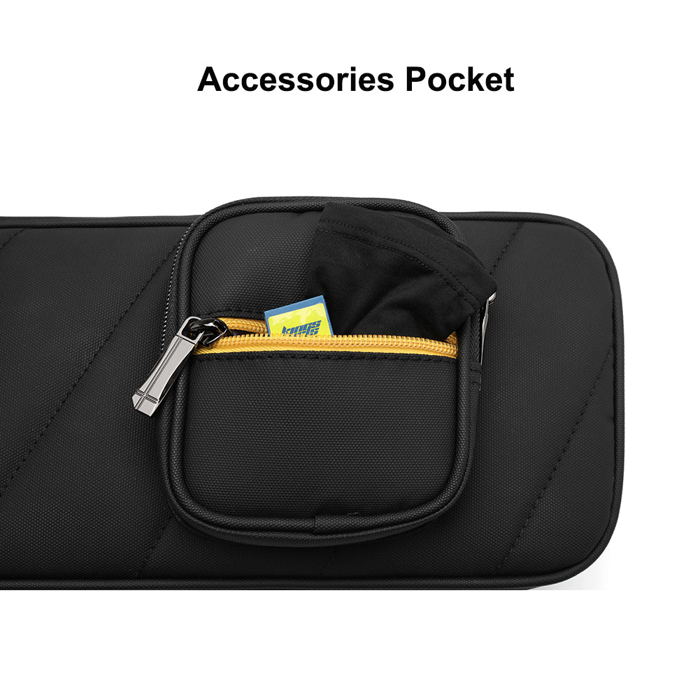 TROUFY High Capacity 4x4 Pool Cue Case with Backpack Straps for 4 Butts 8 Shafts